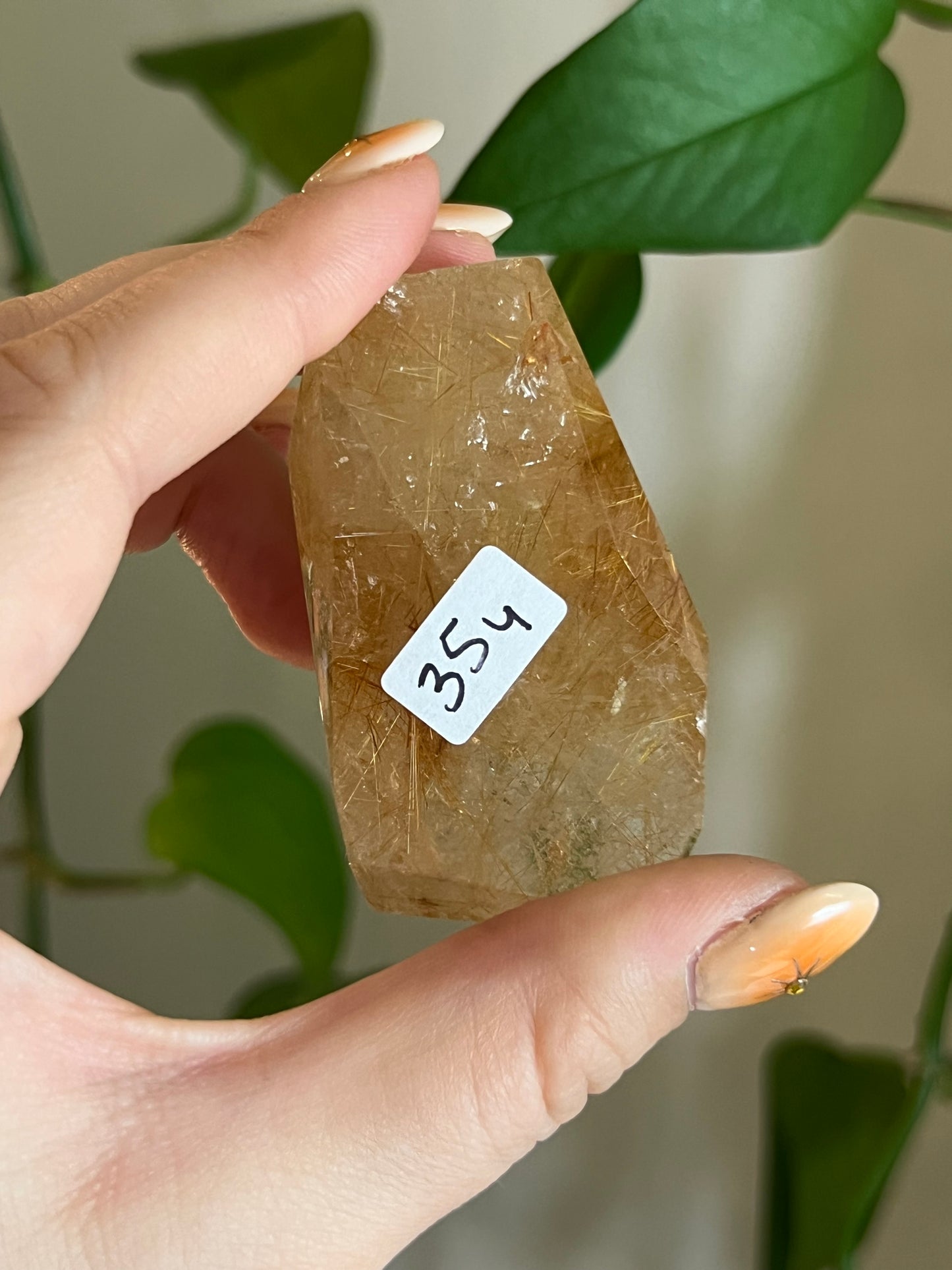Golden Rutile Quartz Gusher - Y