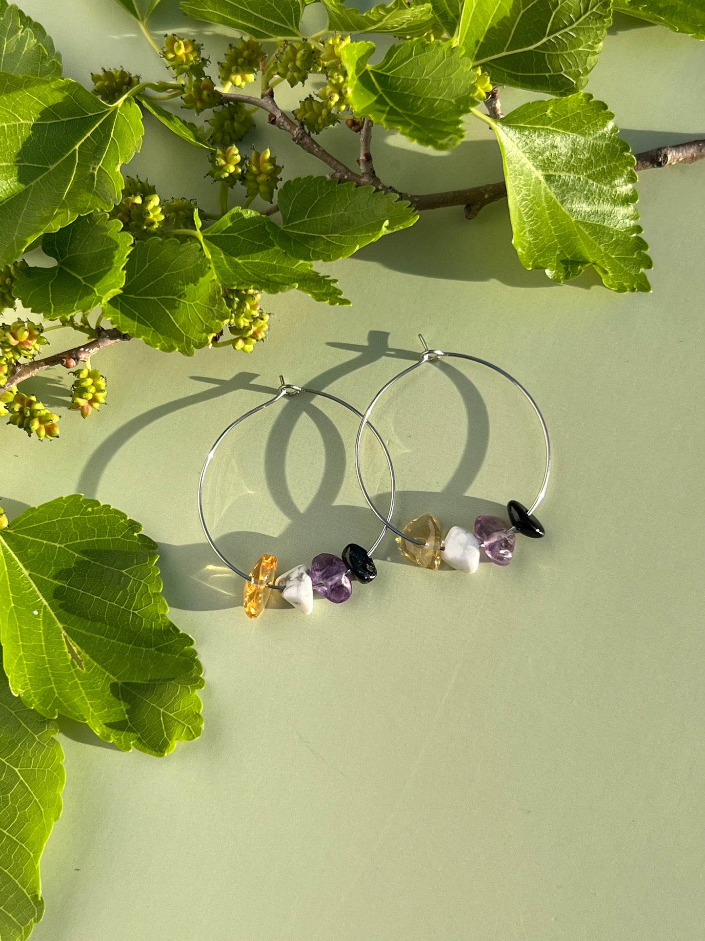 Non Binary Pride Flag Hoop Earrings