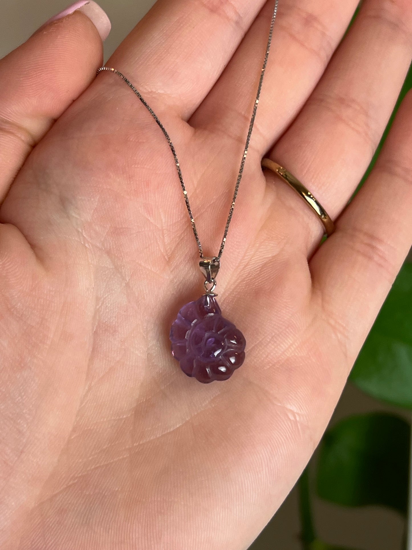 Amethyst Sterling Silver Necklace