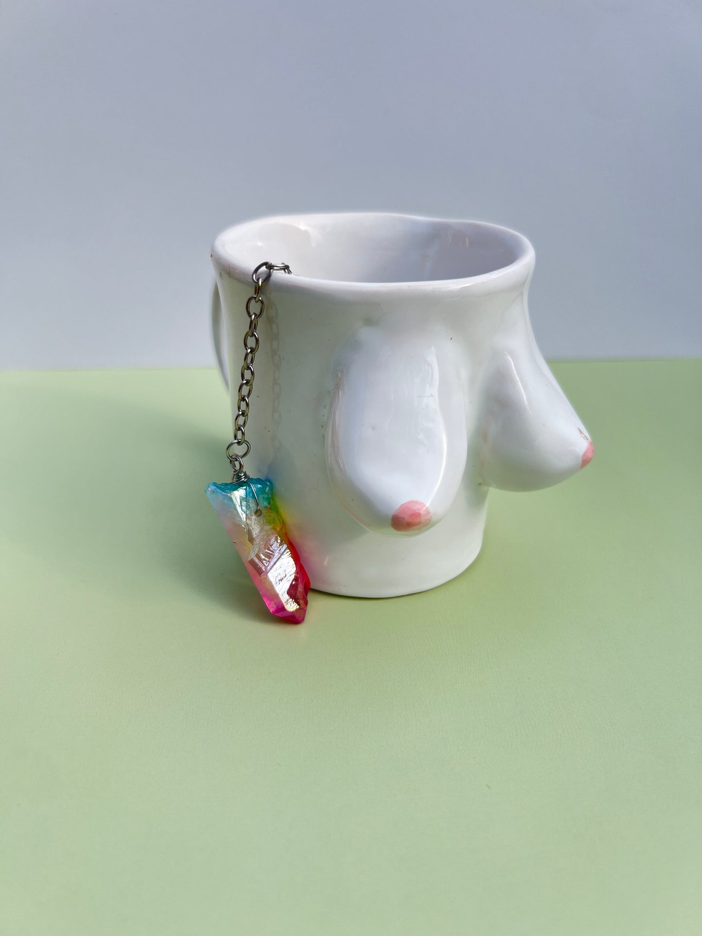 Rainbow Aura Quartz Tea Infuser
