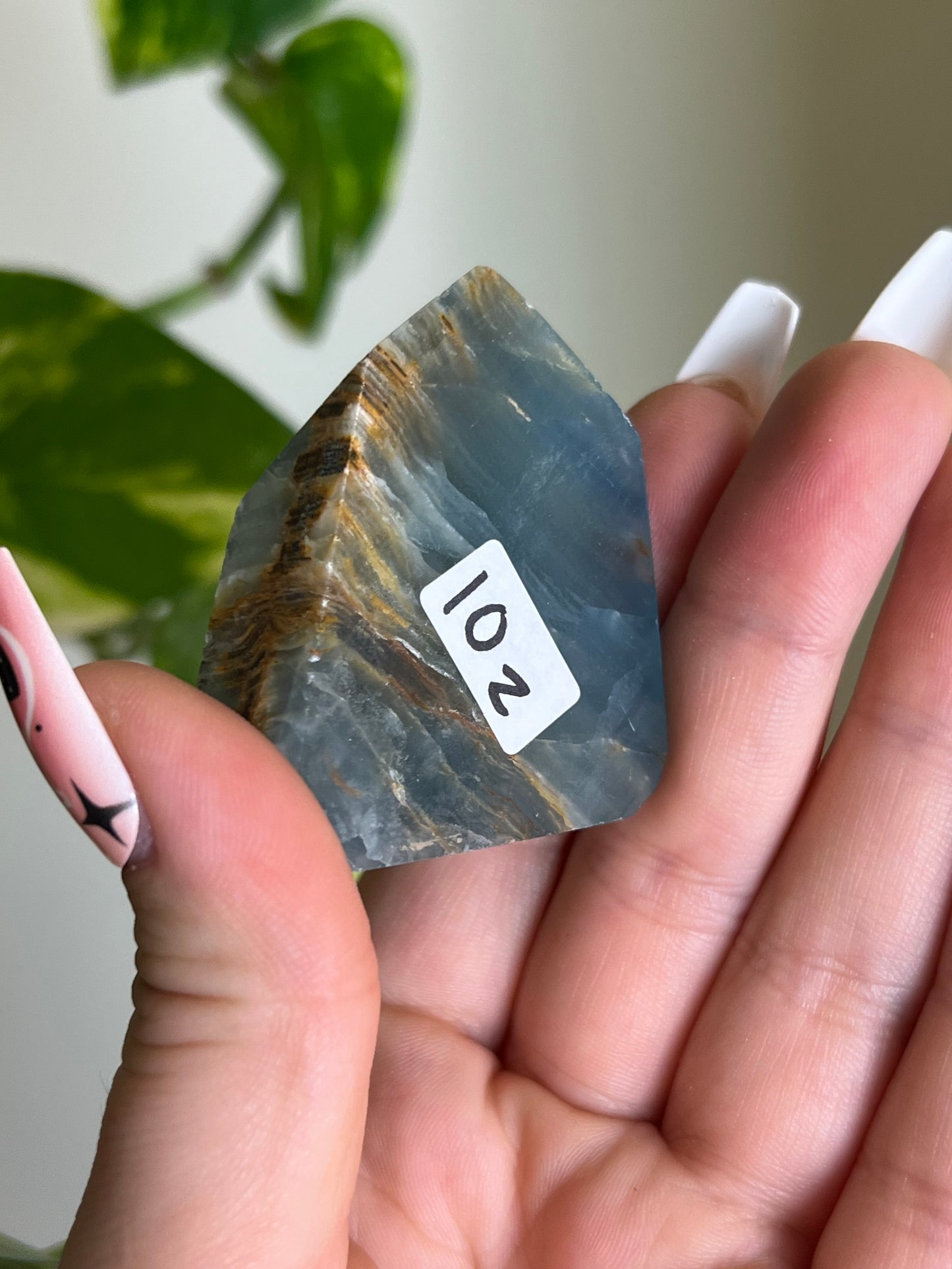 Blue Lemurian Aquatine Calcite Gusher - Z 🌊