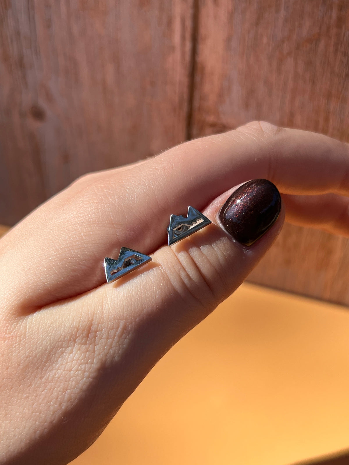 Mountain Silver Stainless Studs ⛰️