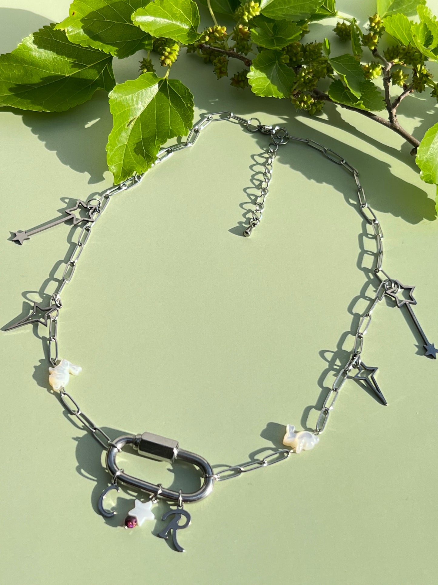 Redwine Supernova 🪄🐇 Chappell Roan Carabiner Charm Necklace