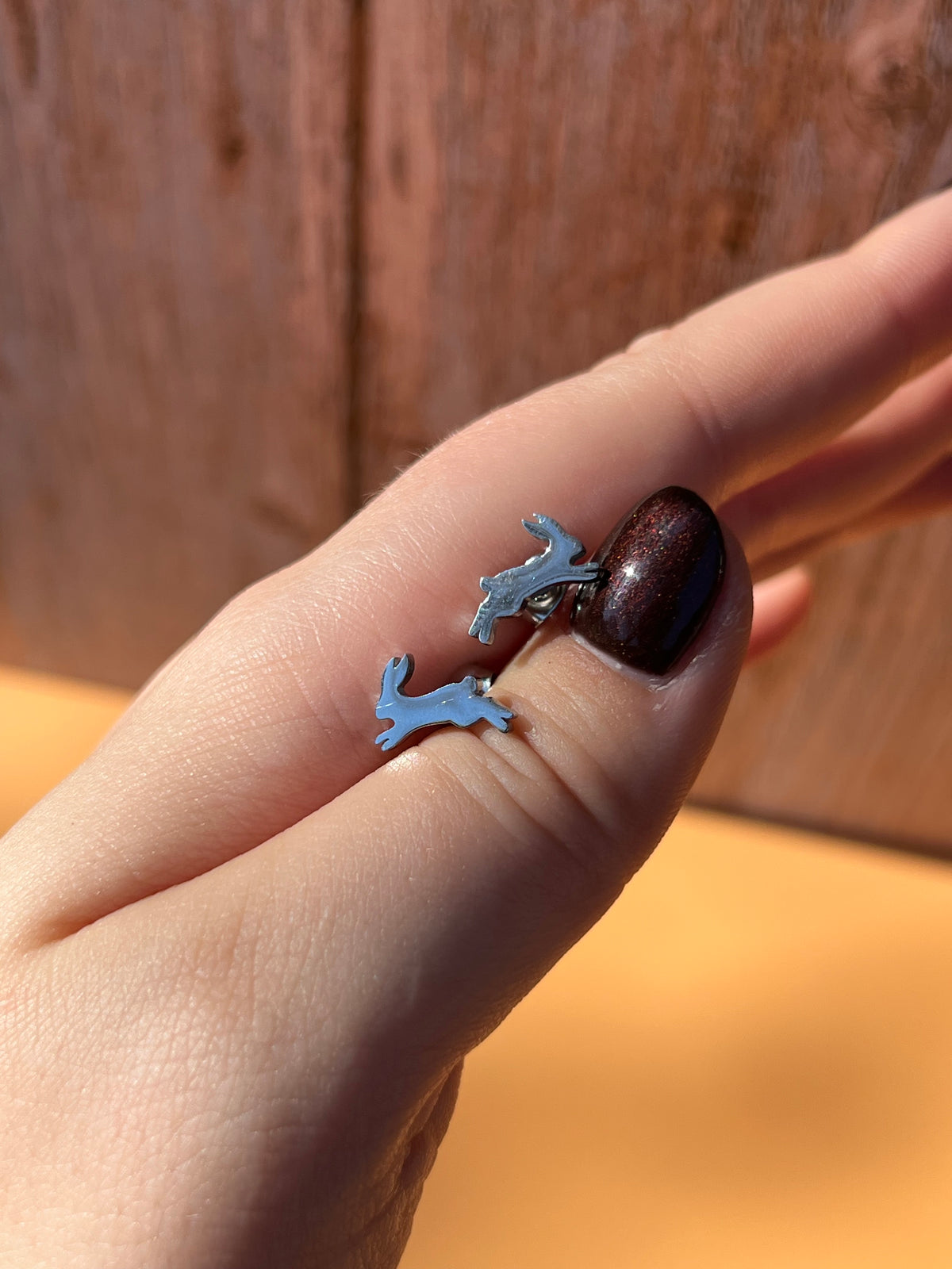 Rabbit Silver Stainless Studs 🐇