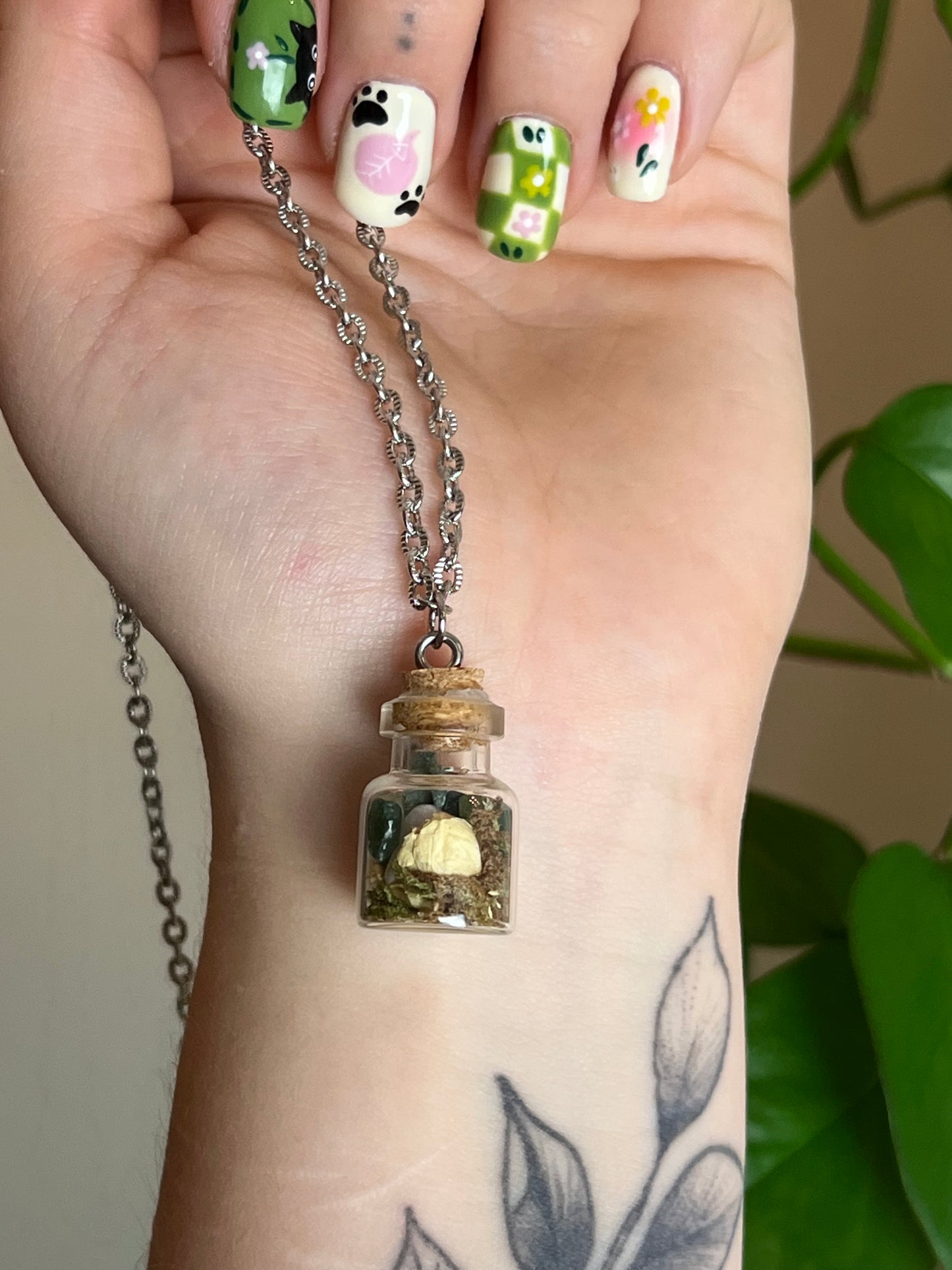 Ostara Spell Jar Necklace - Discontinued