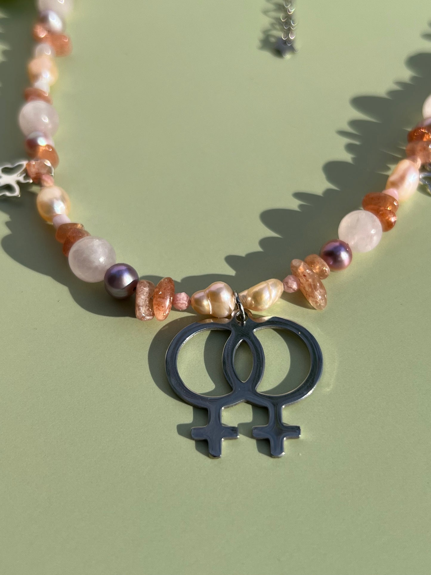 Sapphic Princess 🎀 Pearl Necklace - OOAK