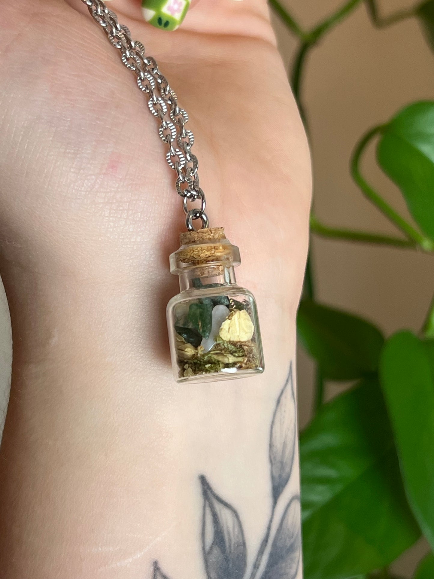 Ostara Spell Jar Necklace - Discontinued