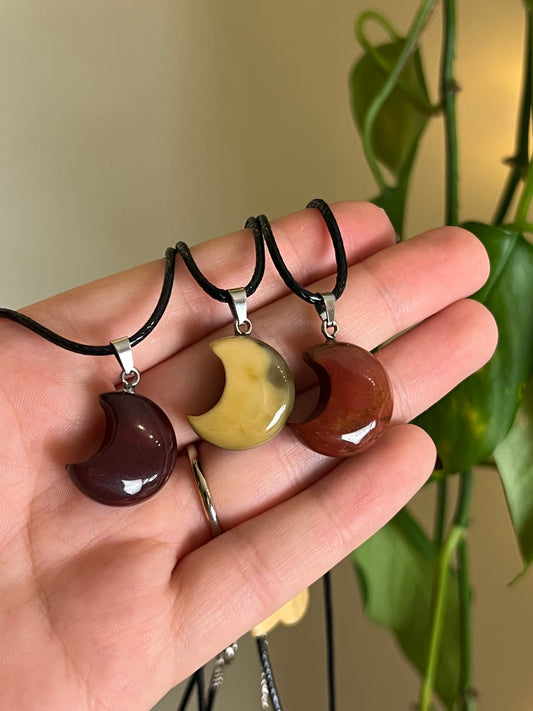 Mookaite Jasper Moon Necklace