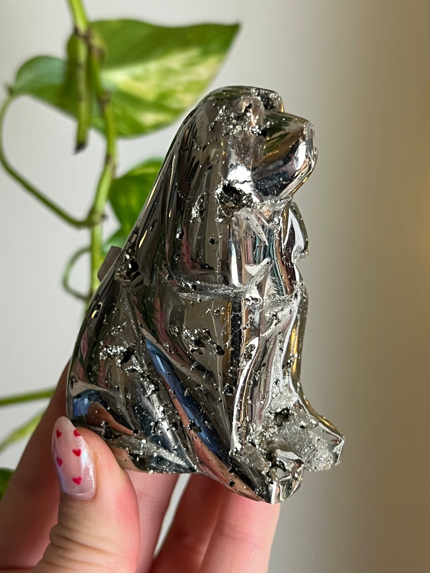 Pyrite Druzy Dog