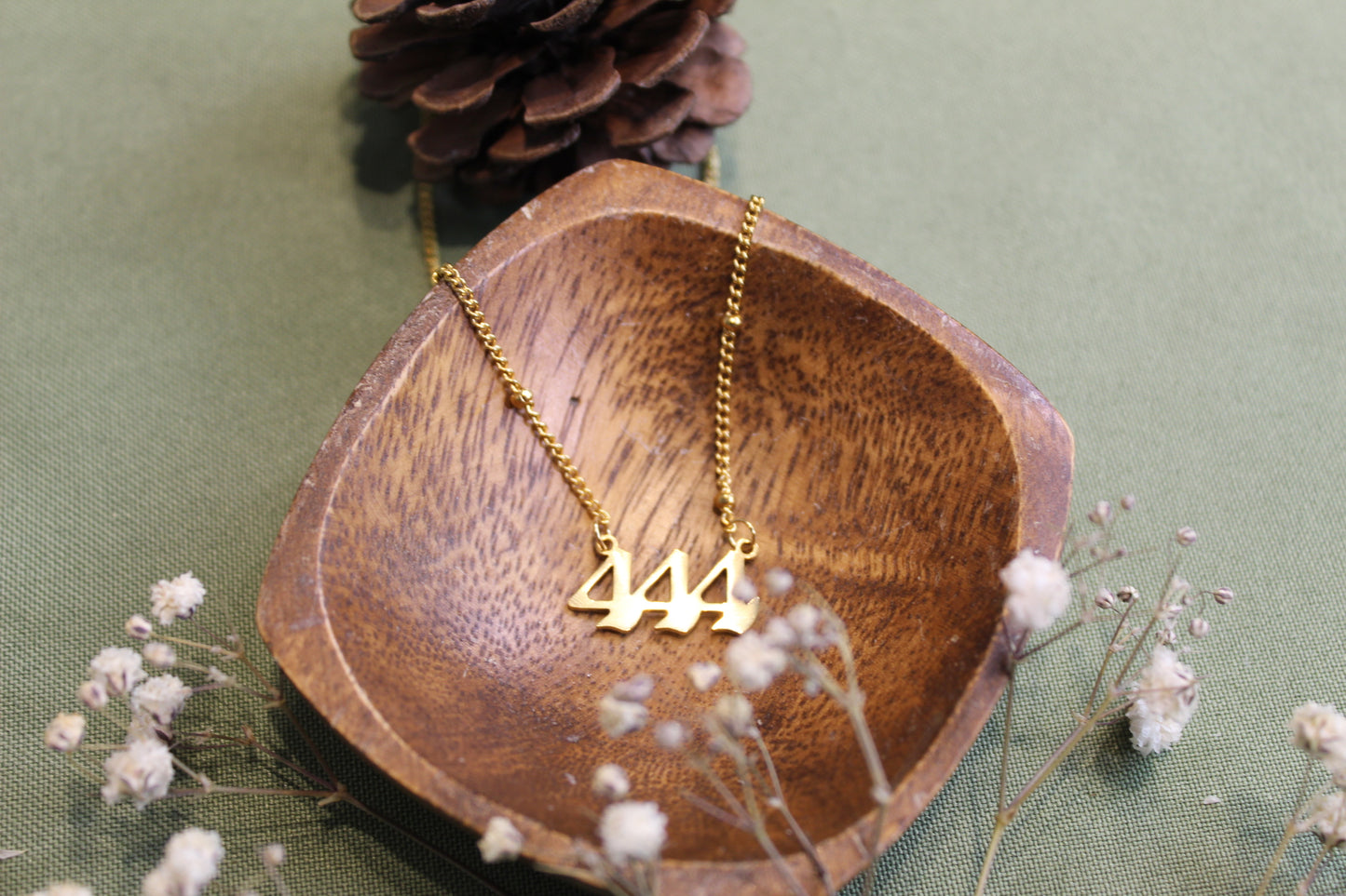 Angel Number Dainty Gold Necklace