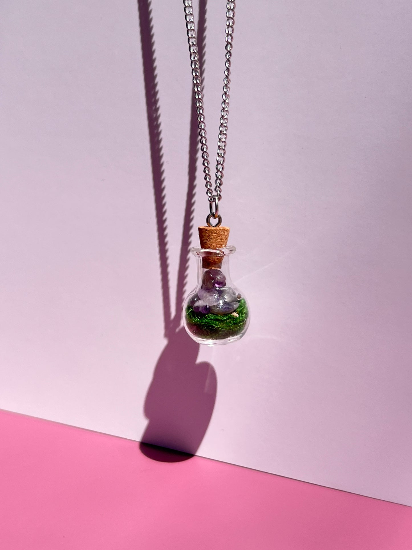Stress Relief & Calming 🪻 Spell Jar Necklace