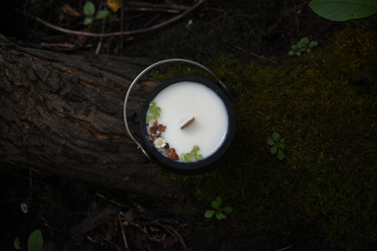 Mabon Magic Cauldron Candle | Spiced Apple Cider 🍏