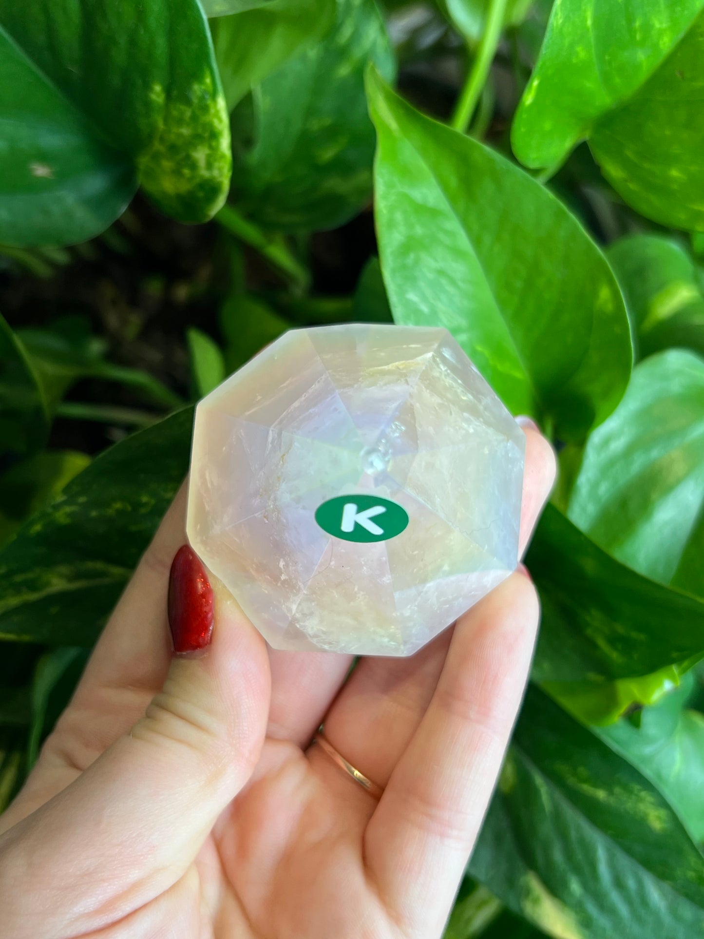 Rose Aura Quartz Cupcake - K