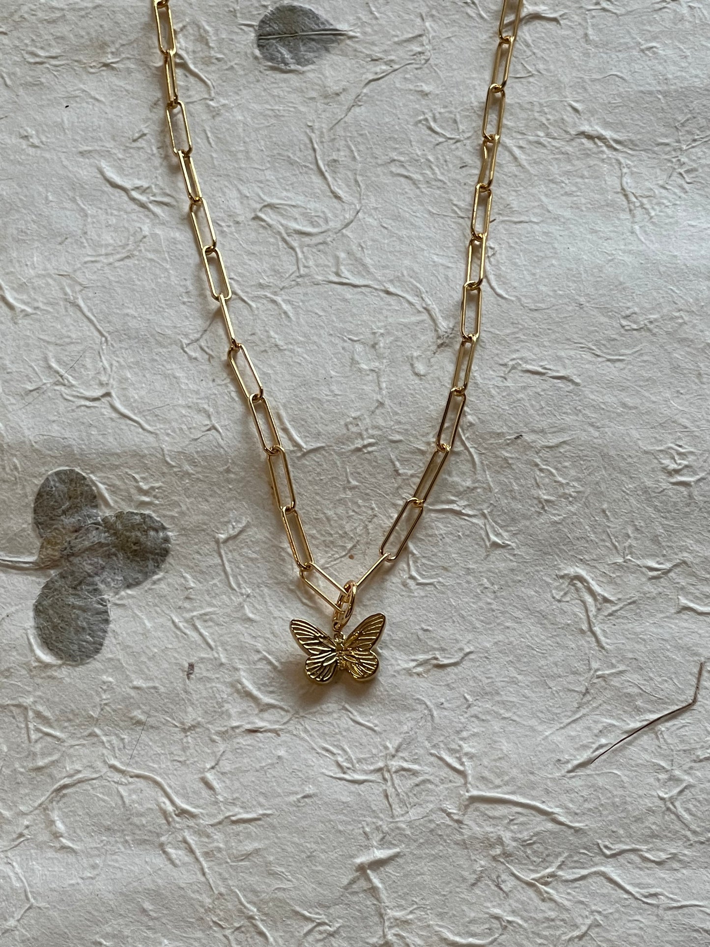 Butterfly Dainty Gold Necklace