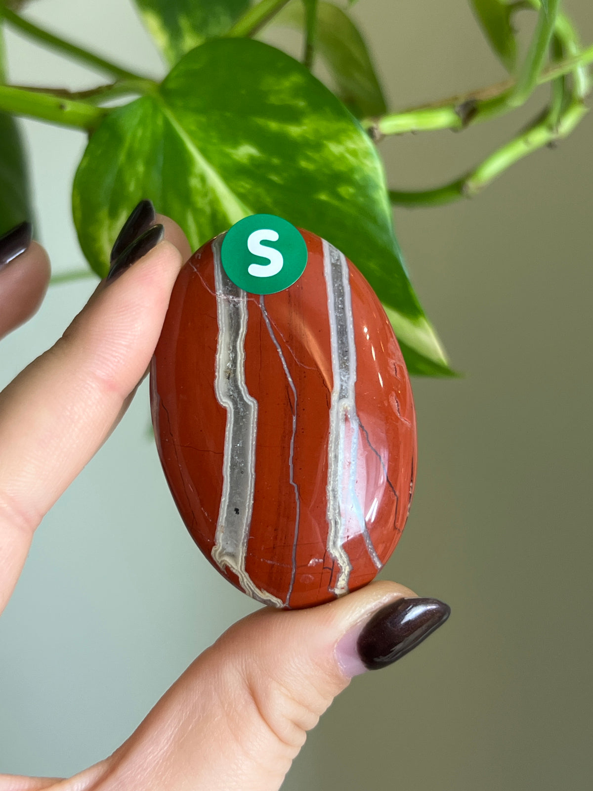 Red Jasper Small Palm Stone - S