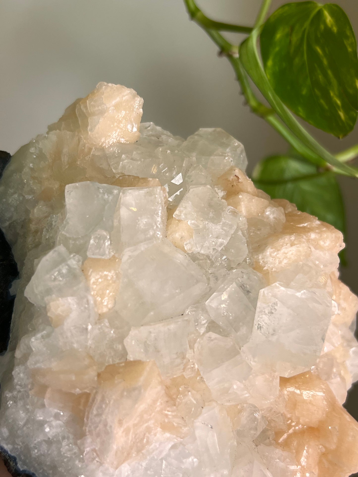 Apophyllite and Stilbite Large Cluster