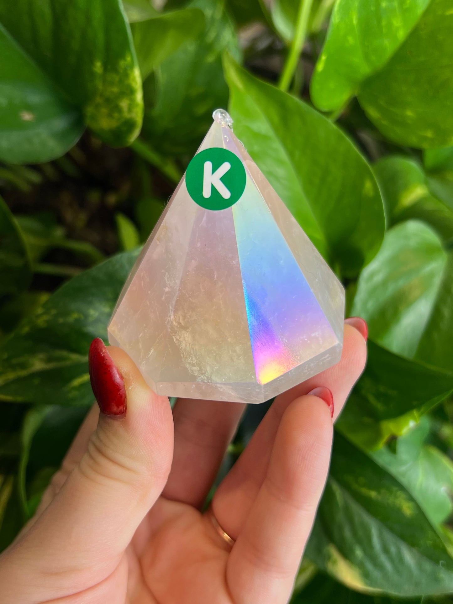 Rose Aura Quartz Cupcake - K