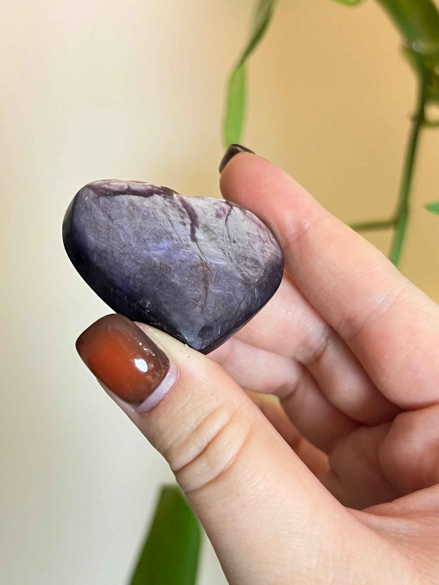 Flashy Lepidolite Heart - Medium