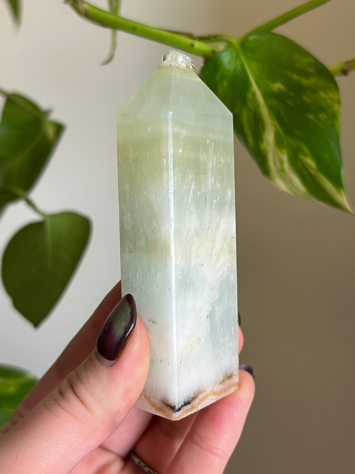 Pistachio Calcite Tower