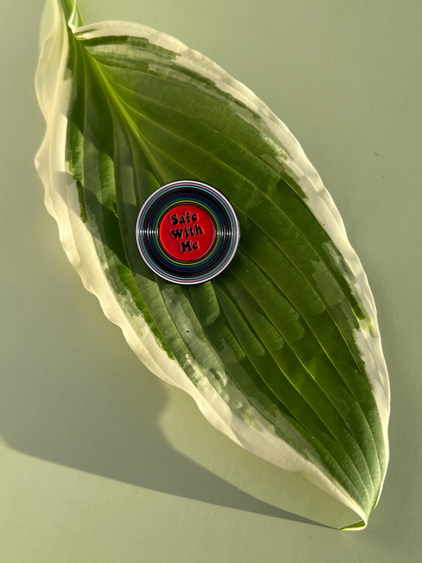 Safe With Me Pin