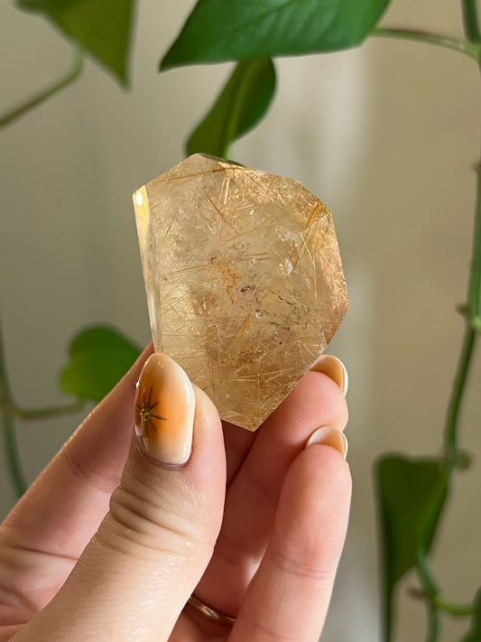 Golden Rutile Quartz Gusher - TT