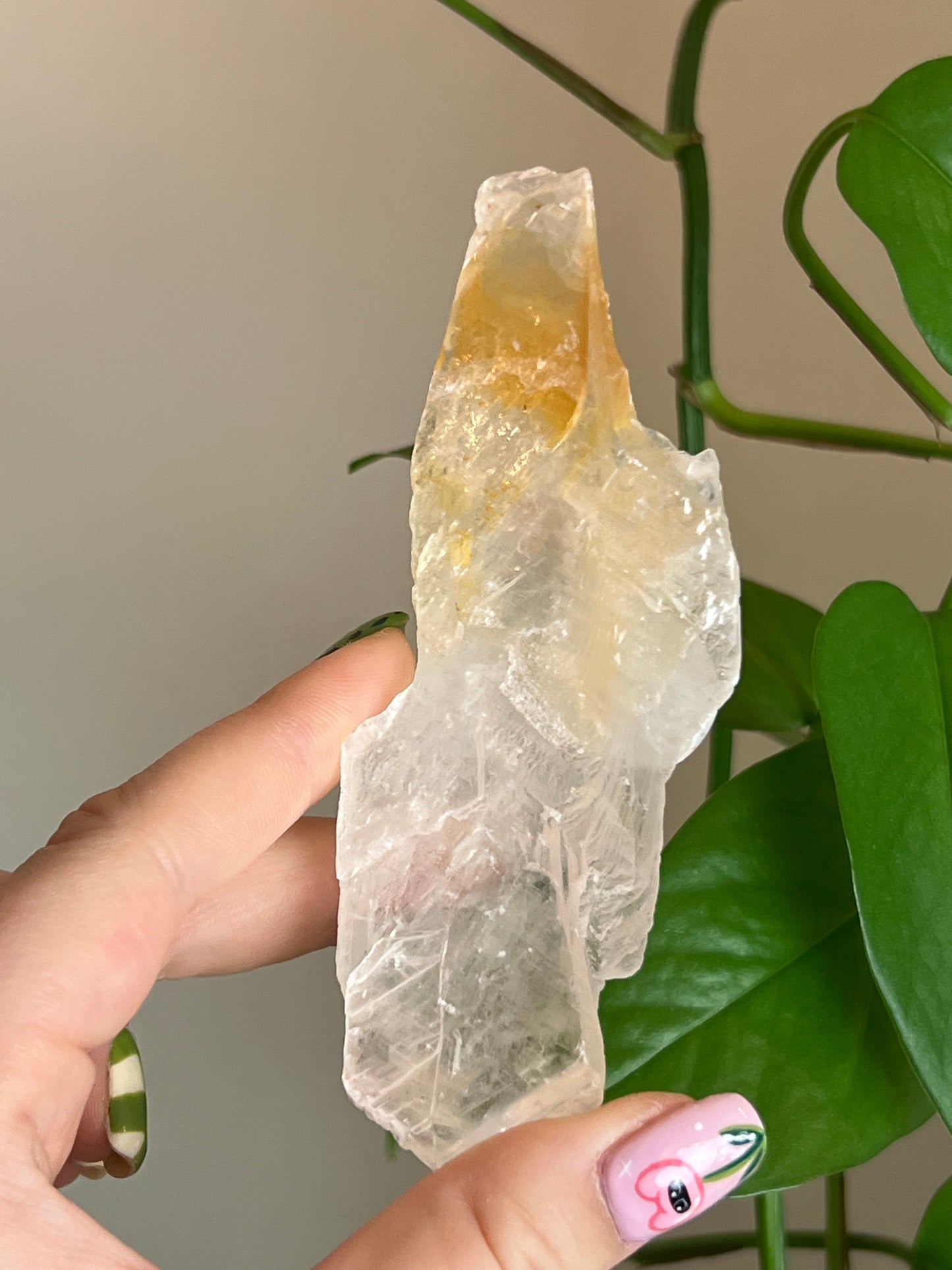 Golden Phantom Selenite Slab