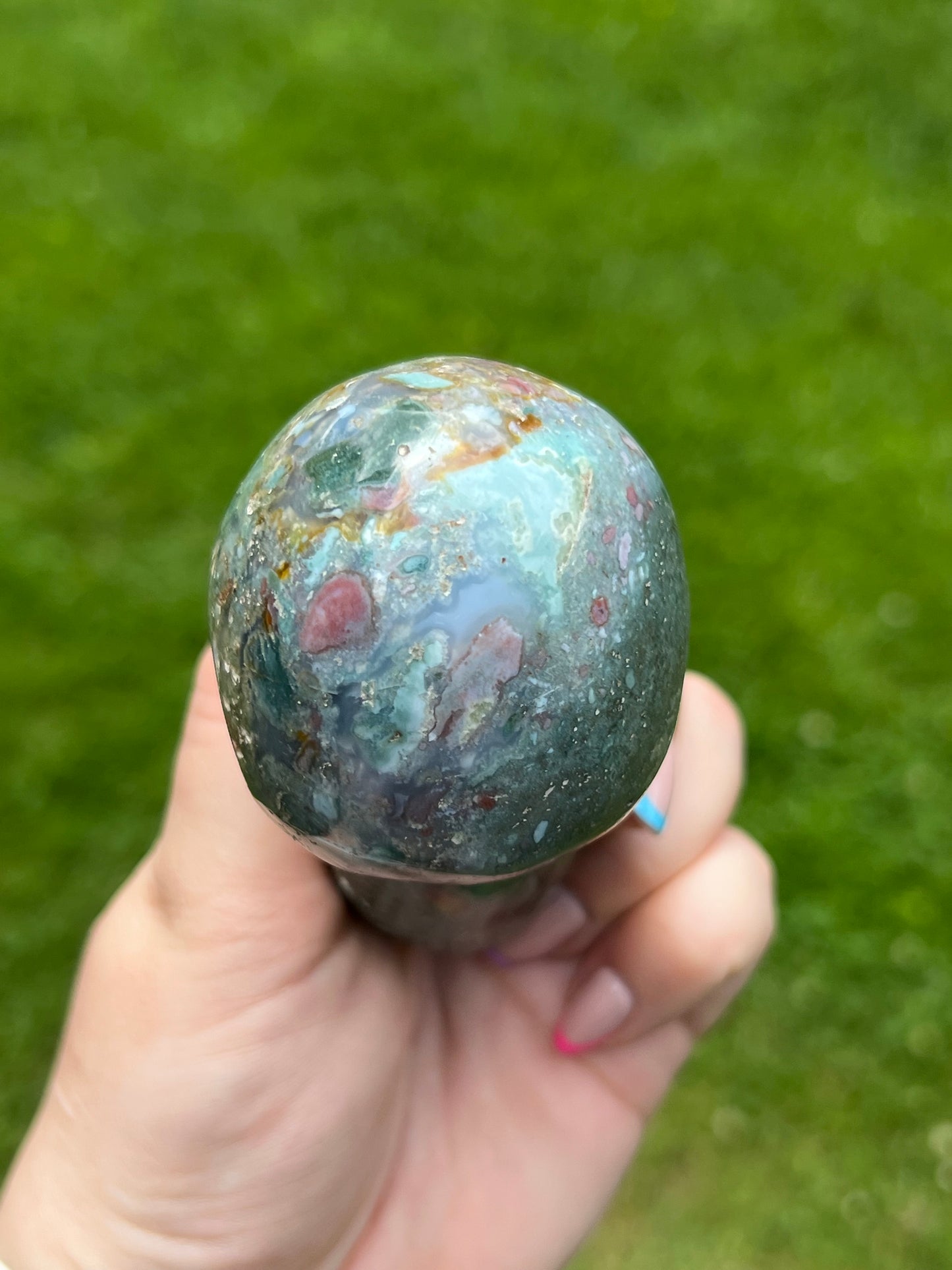 Ocean Jasper Large Mushroom