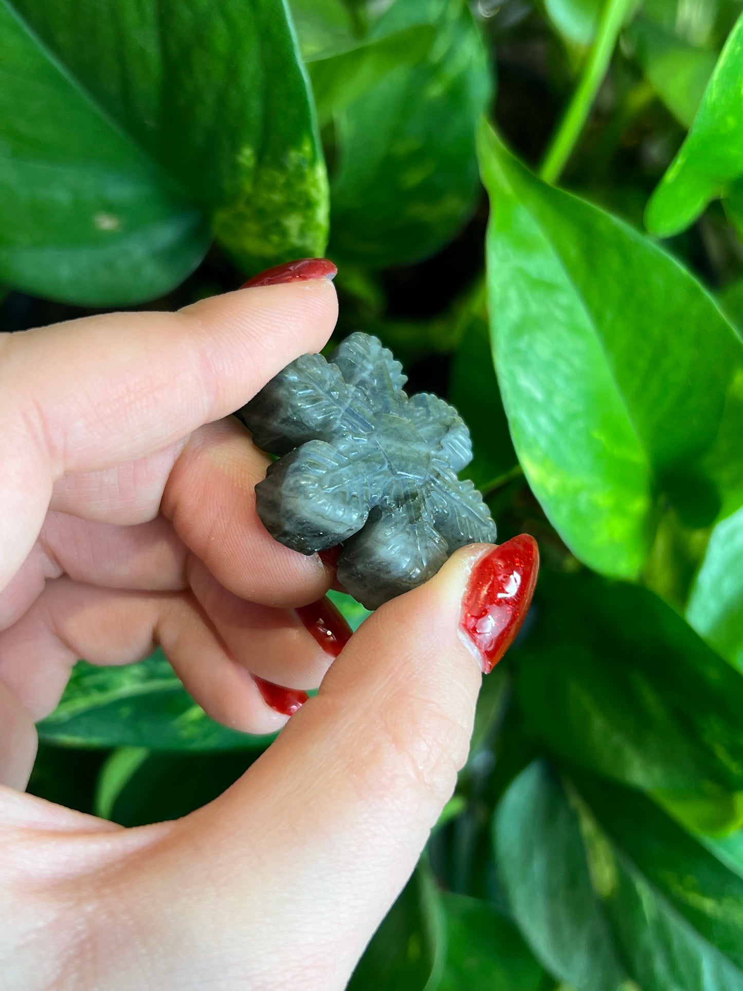 Flashy Labradorite Snowflake