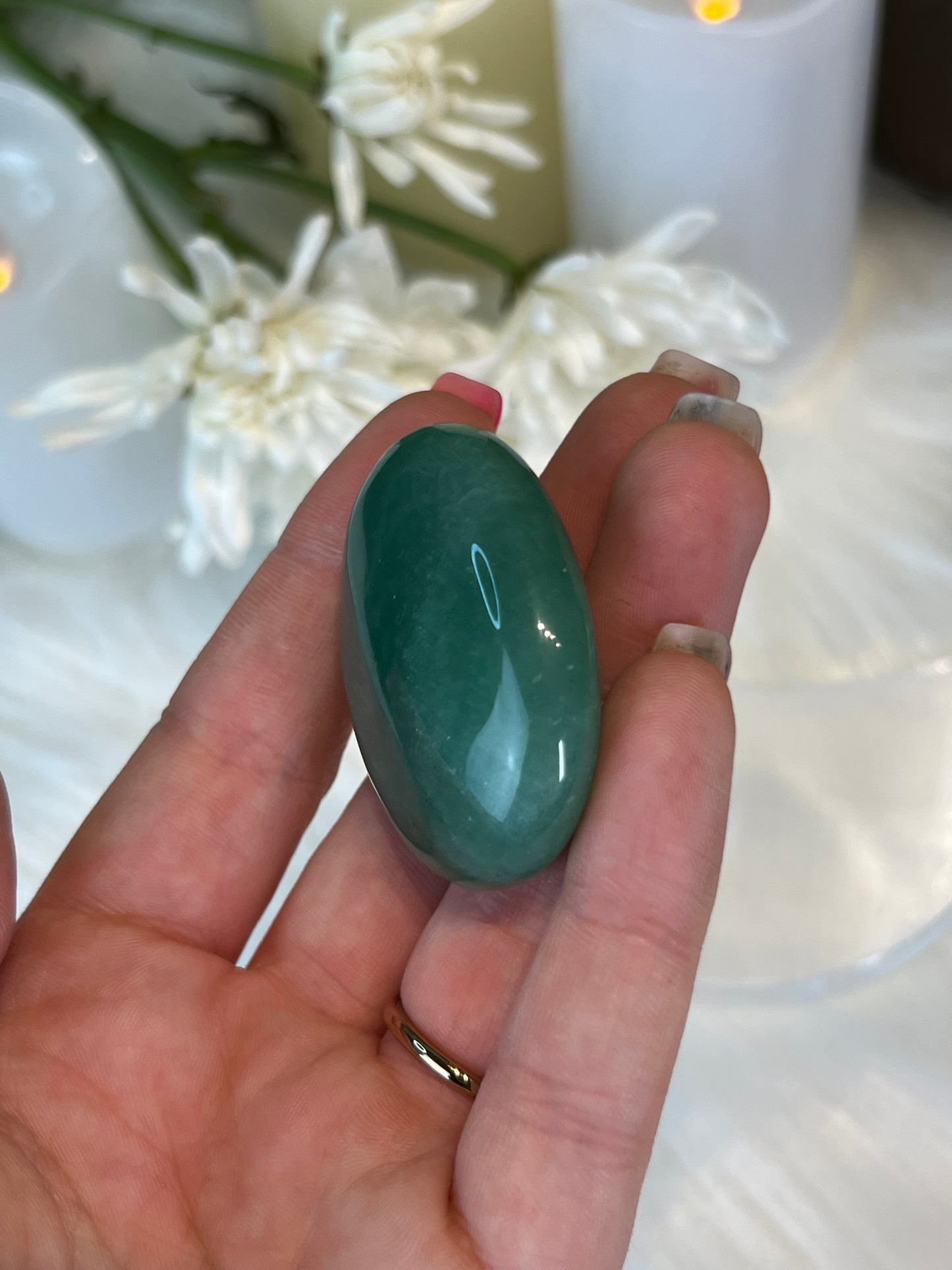 Green Aventurine Small Palm Stone