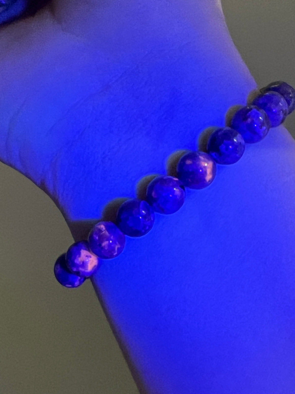 8mm Yooperlite UV Reactive Bracelet
