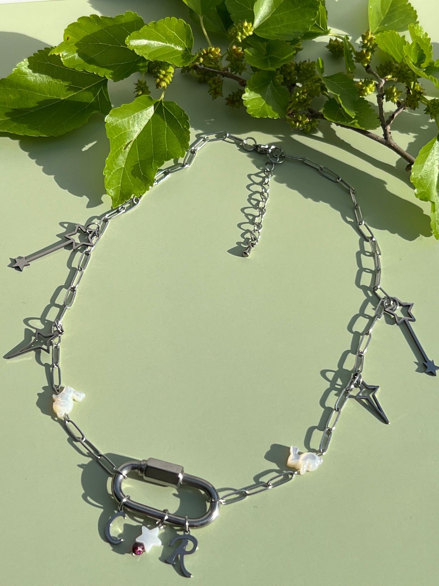 Redwine Supernova 🪄🐇 Chappell Roan Carabiner Charm Necklace