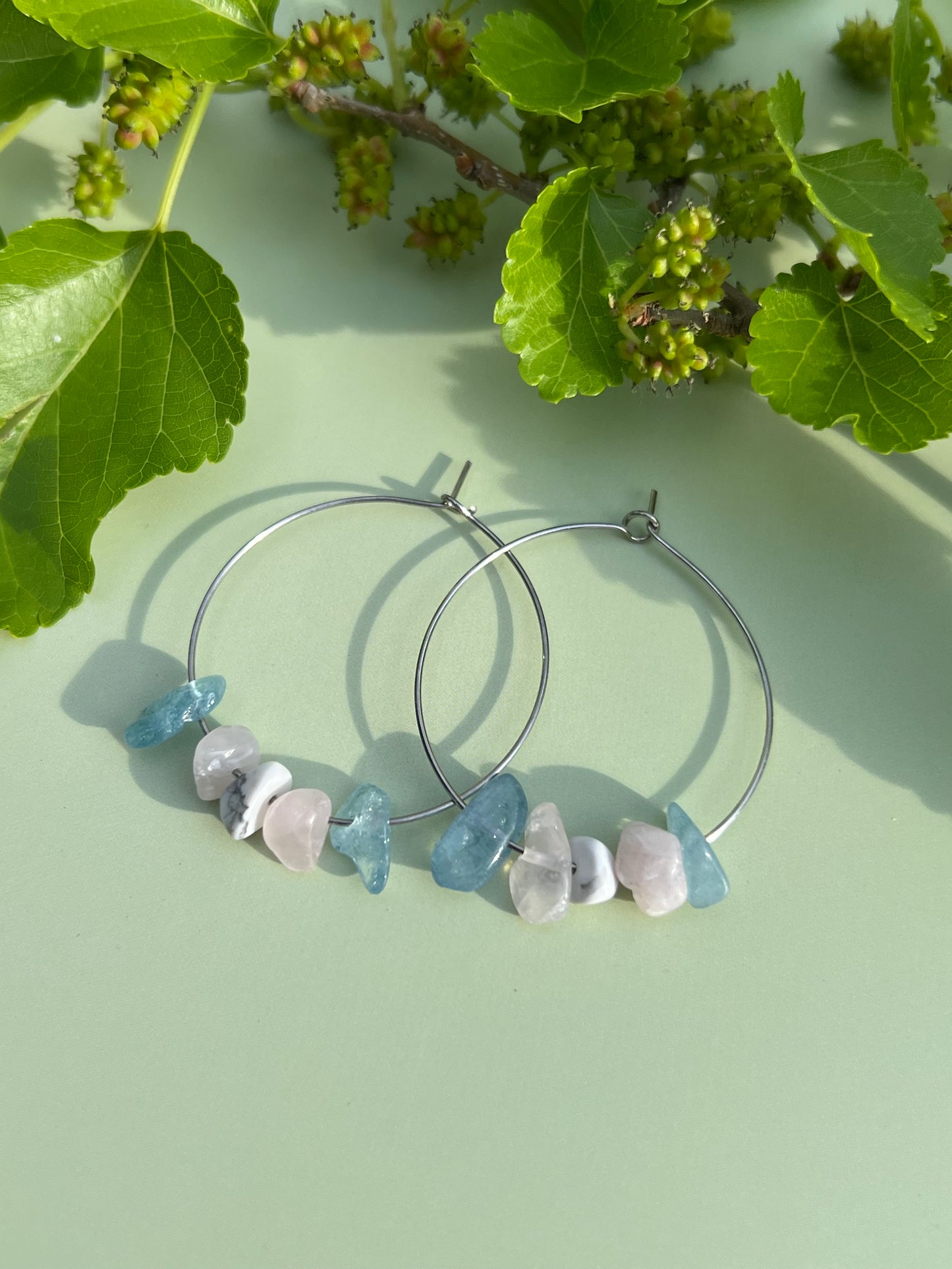Trans Pride Flag Hoop Earrings
