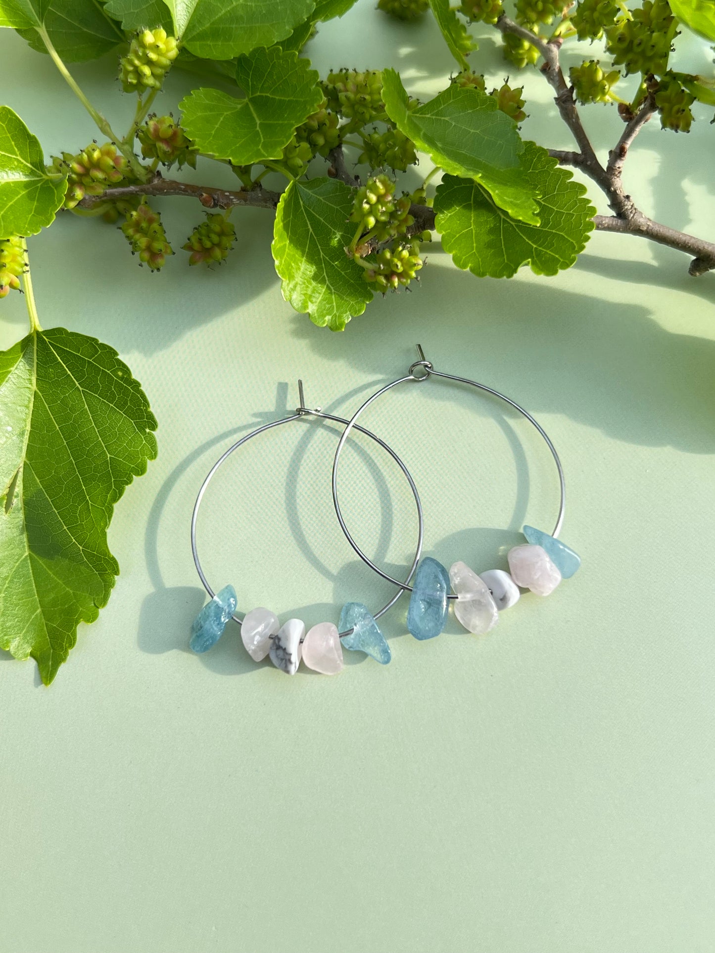 Trans Pride Flag Hoop Earrings