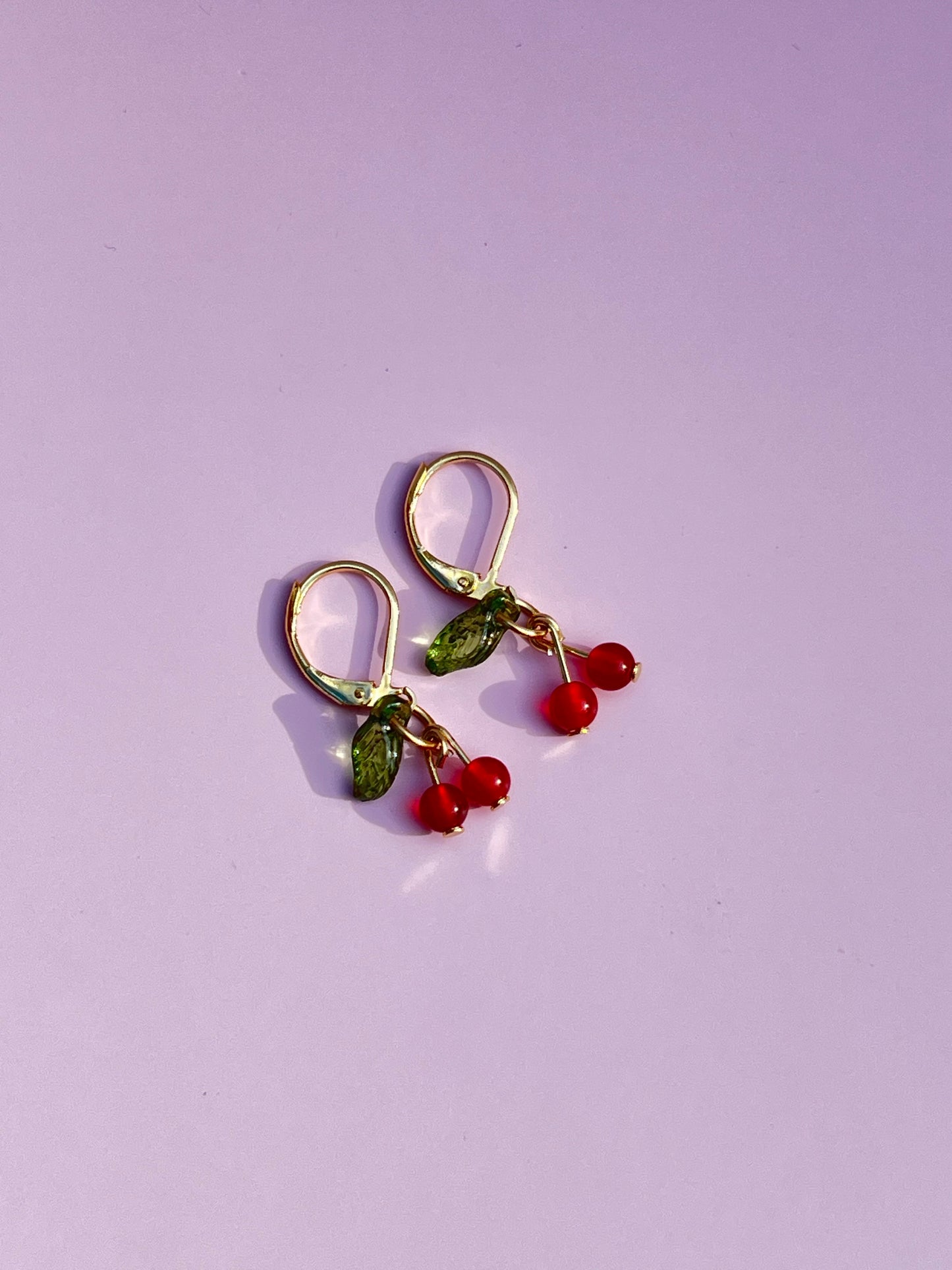 Carnelian Cherry Earrings 🍒