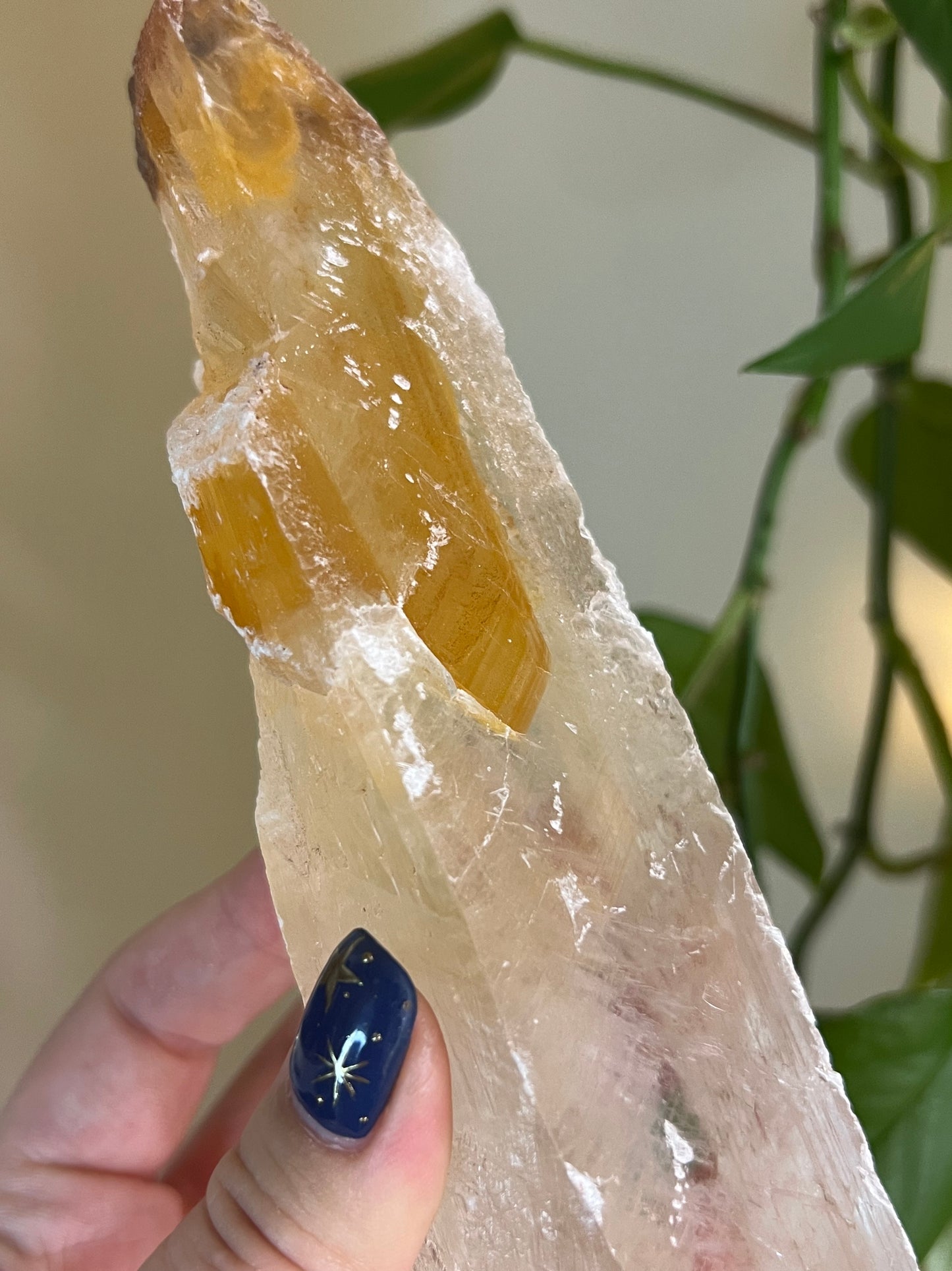 Golden Phantom Selenite Slab