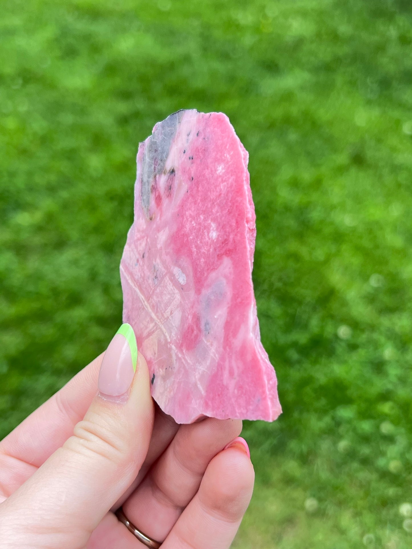 Pink Rhodonite Slab - Yukon 🇨🇦 - A