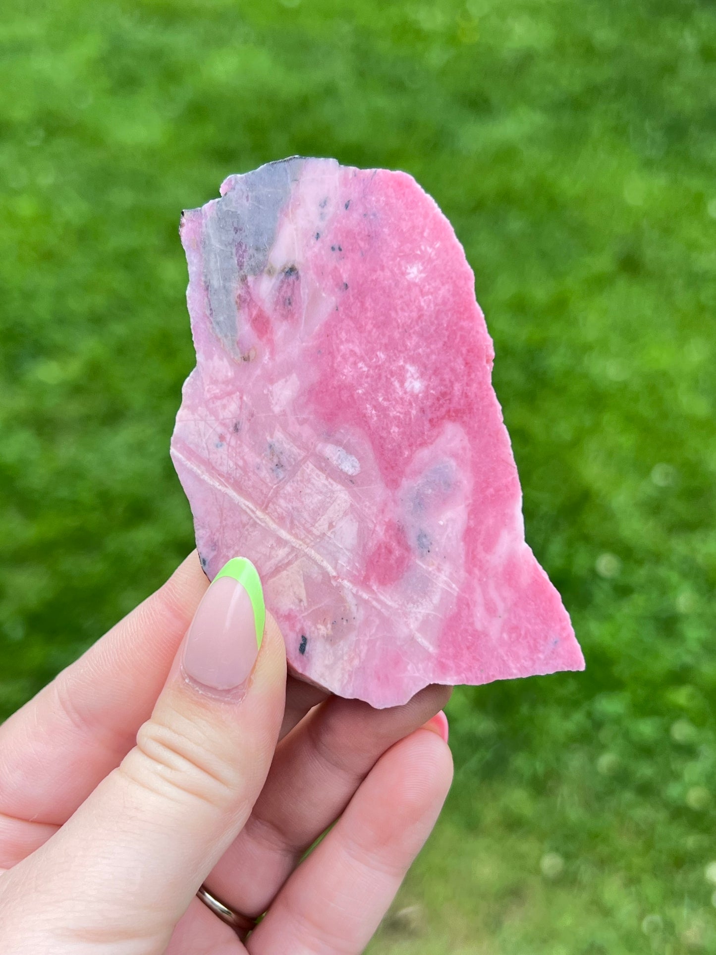 Pink Rhodonite Slab - Yukon 🇨🇦 - A