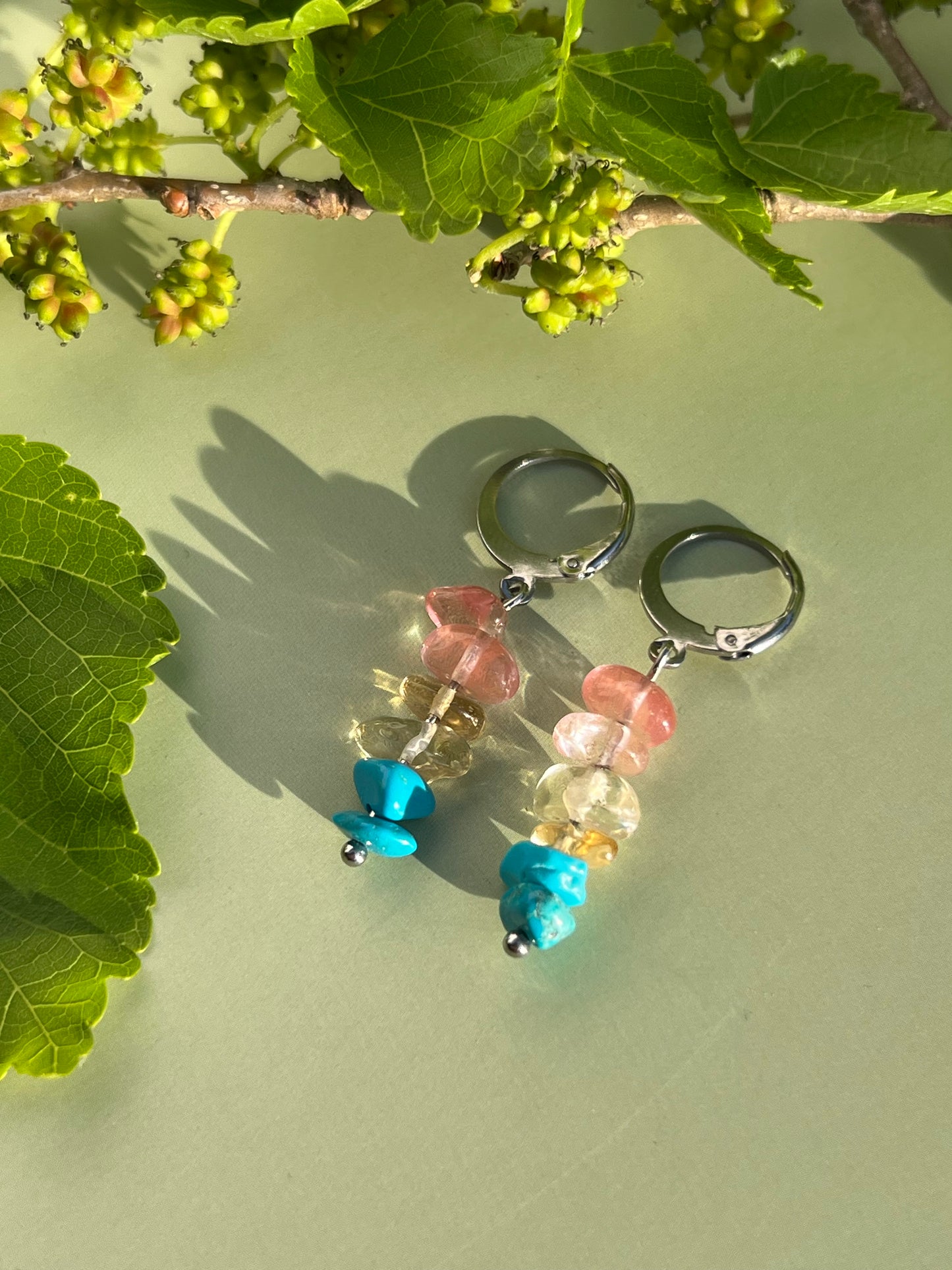 Pansexual Pride Flag Huggie Earrings