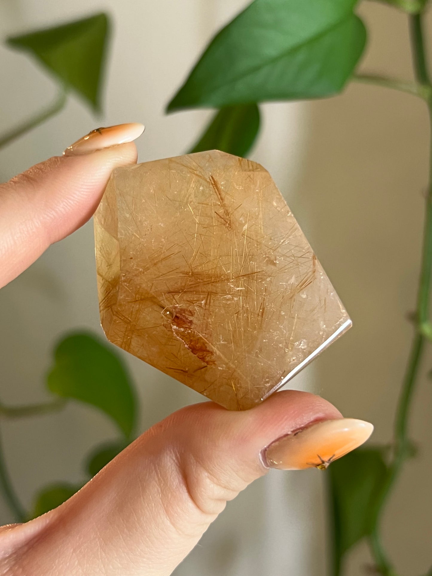 Golden Rutile Quartz Gusher - UY