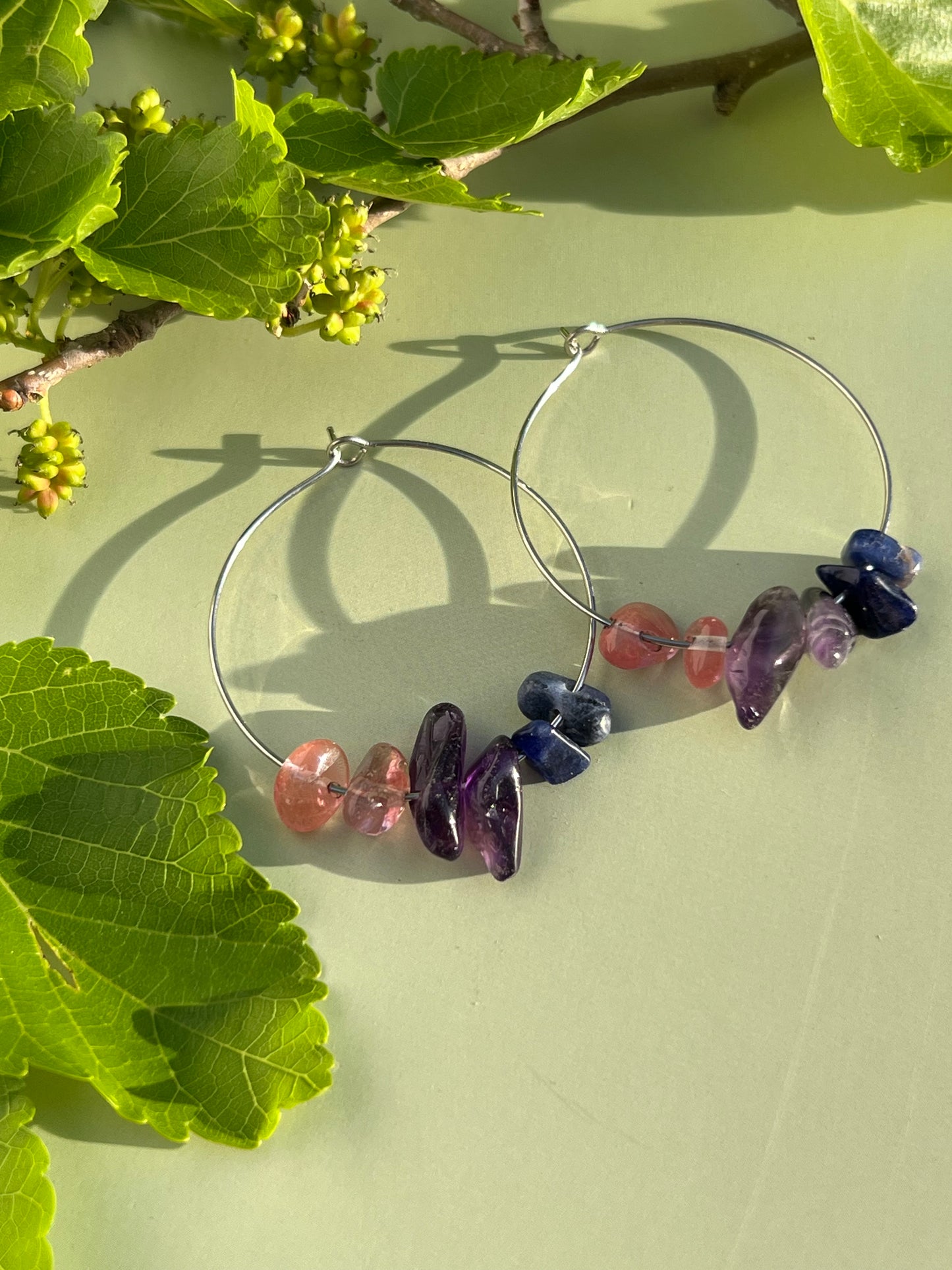 Bisexual Pride Flag Hoop Earrings