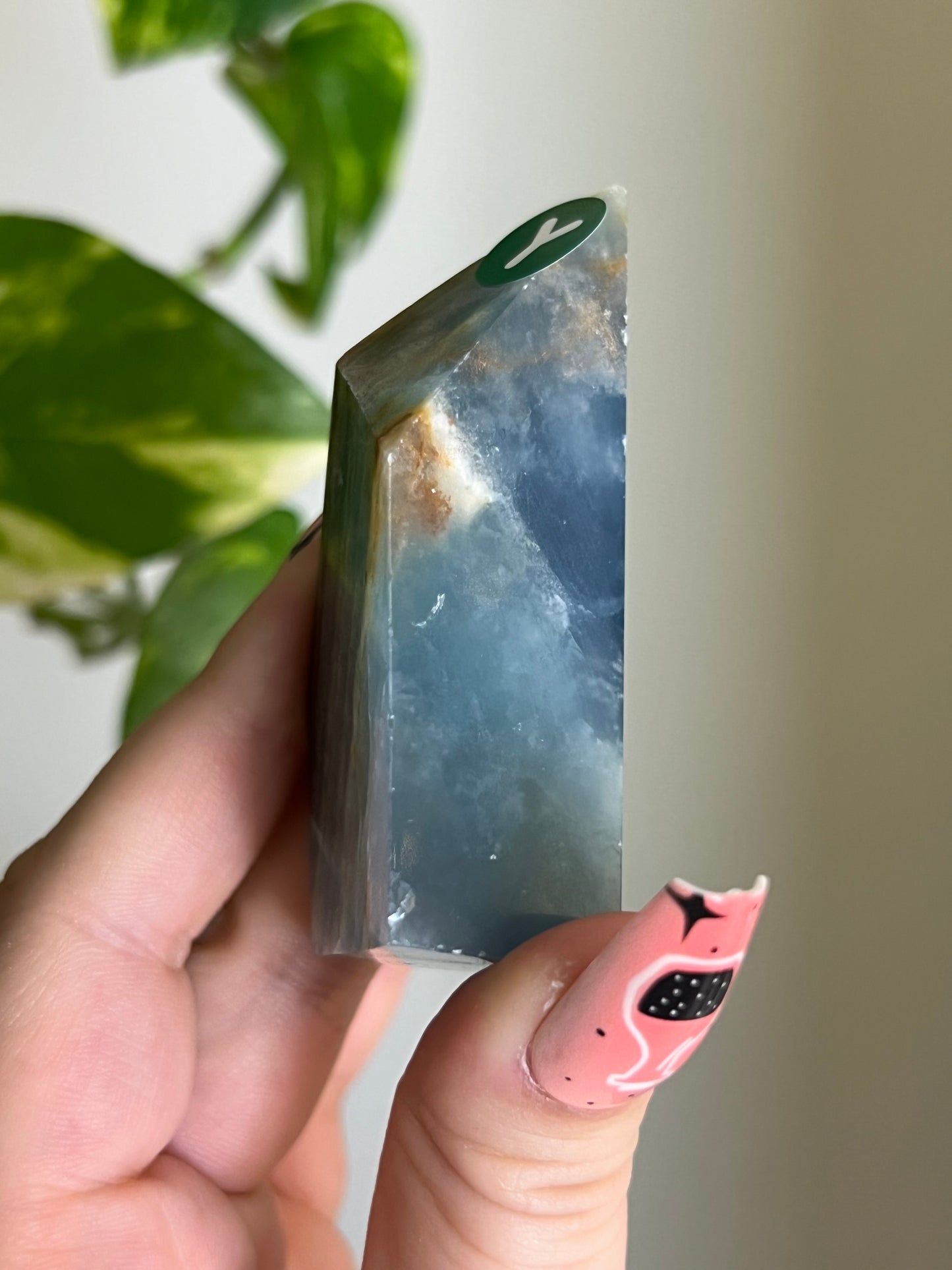 Blue Lemurian Aquatine Calcite Gusher - Y 🍬