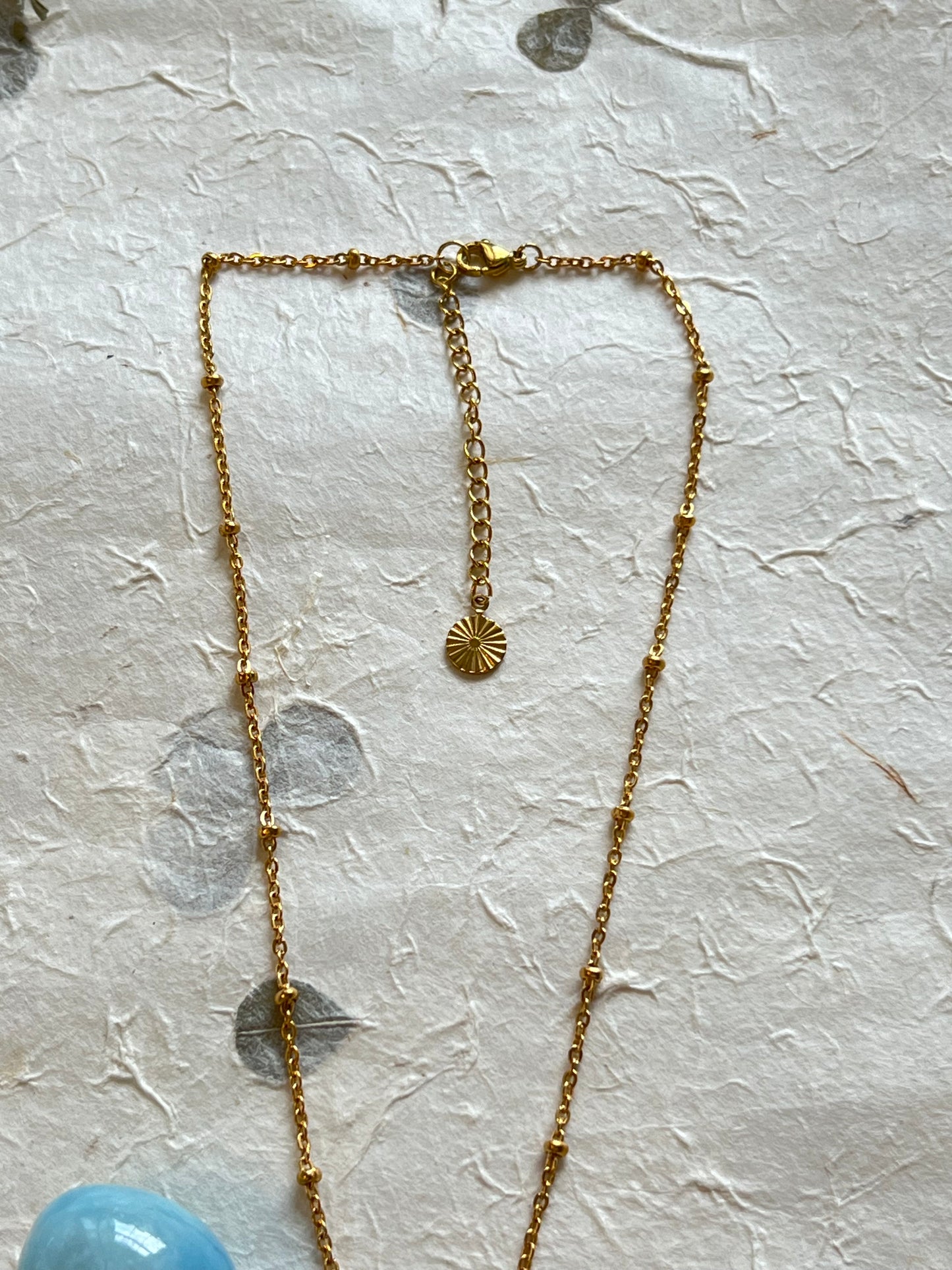 Pisces Zodiac Sign Gemstone Gold Necklace