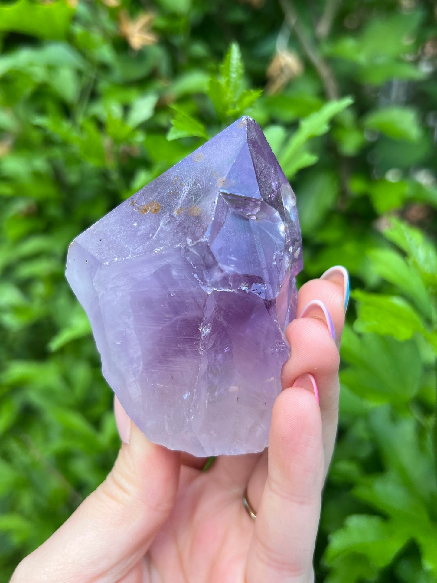 Amethyst Half Polished Tower