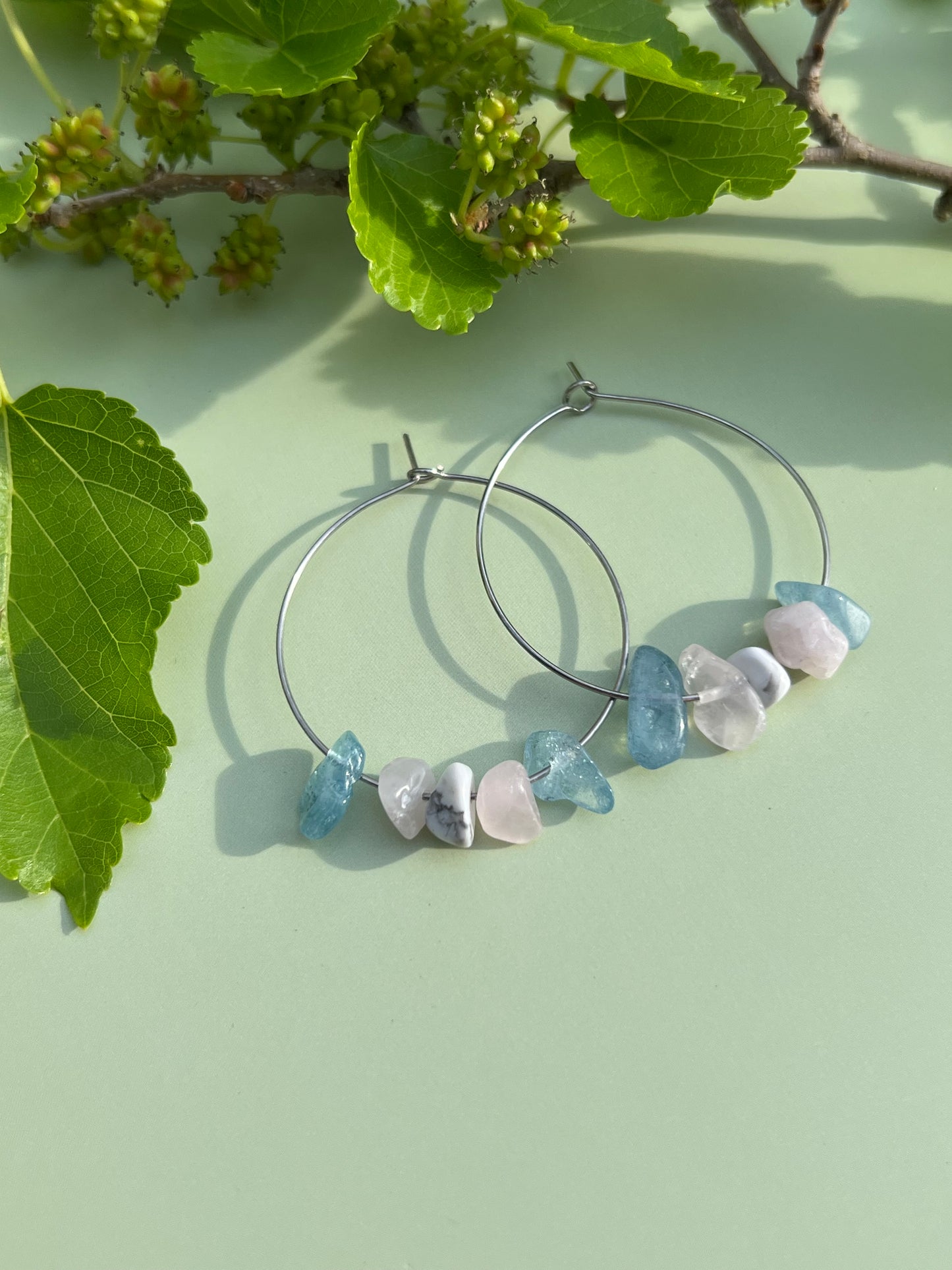Trans Pride Flag Hoop Earrings