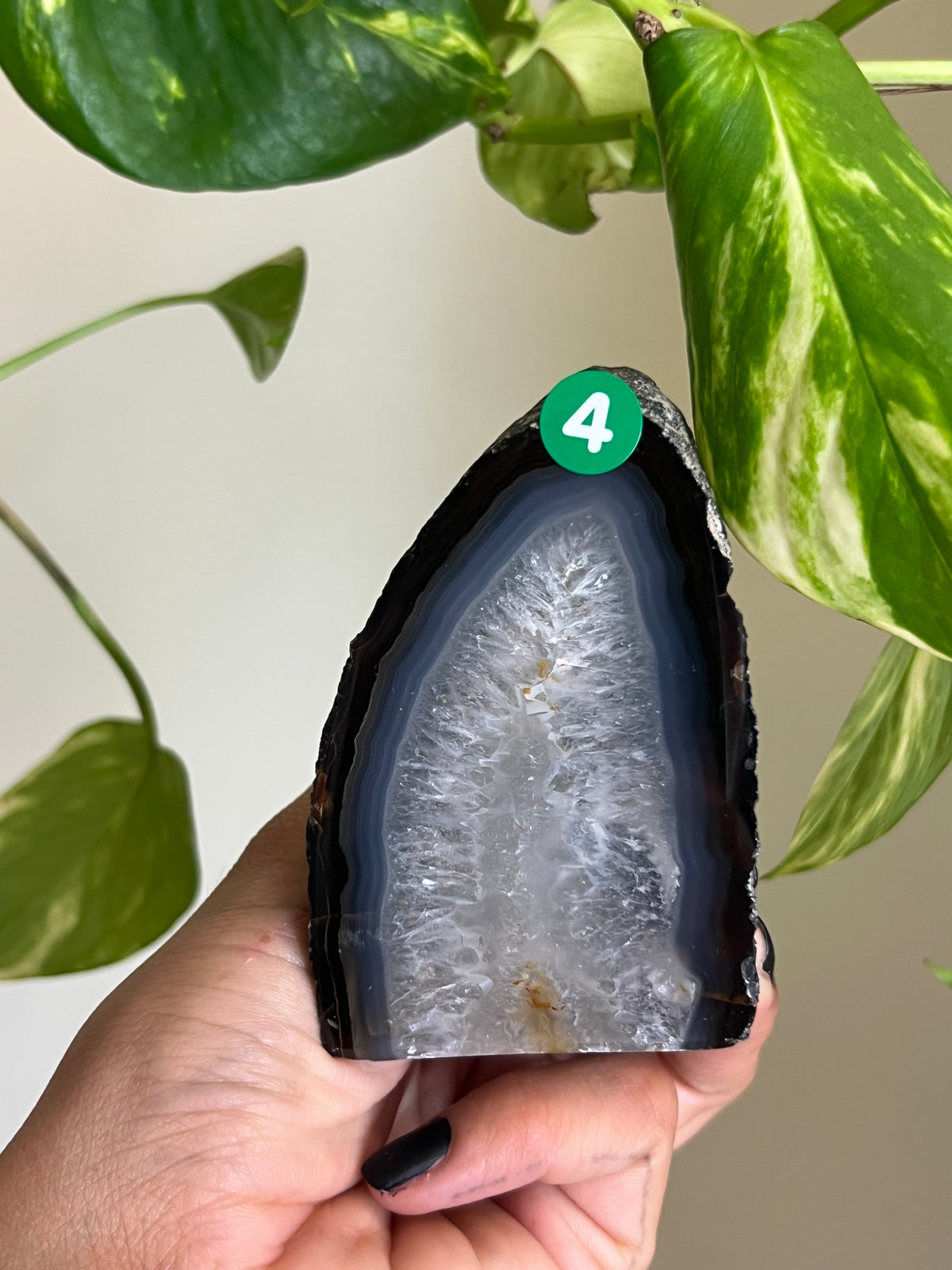 Blue + Black Agate Freeform - 4