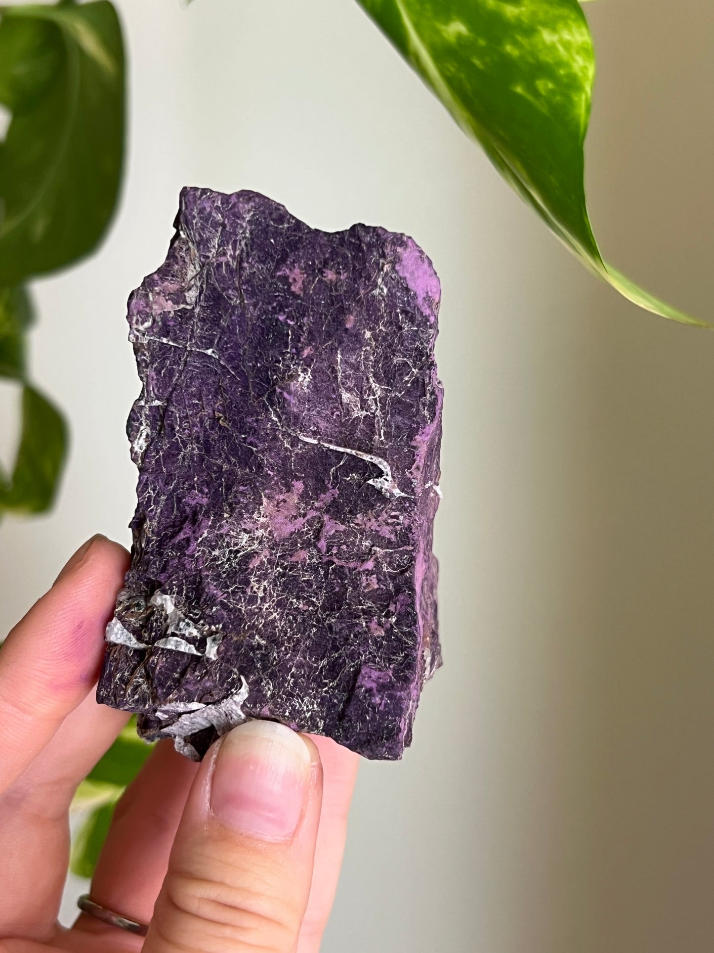 Flashy Metallic Purpurite Raw