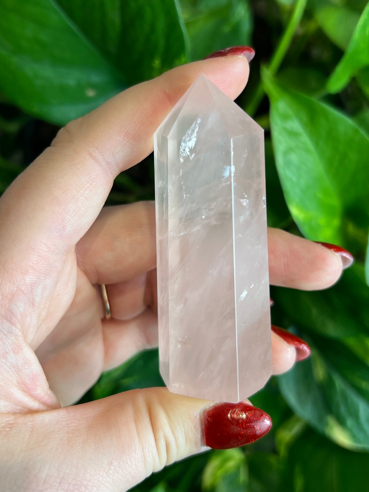 Gemmy Rose Quartz Tower