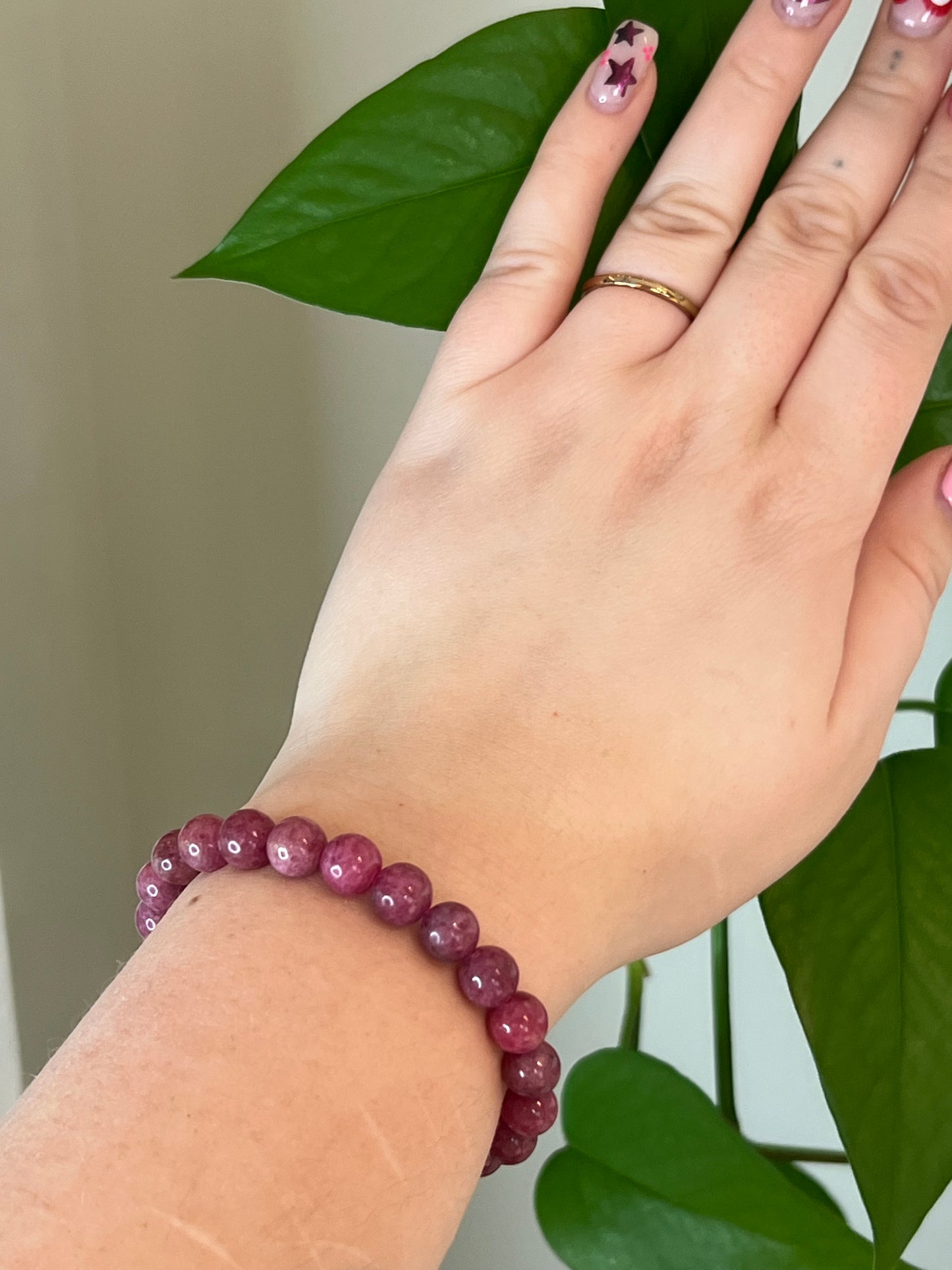 Pink Rhodonite Bracelet