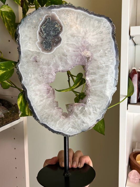 Amethyst and Moss Agate Portal Statement🌿🧚🏼‍♀️
