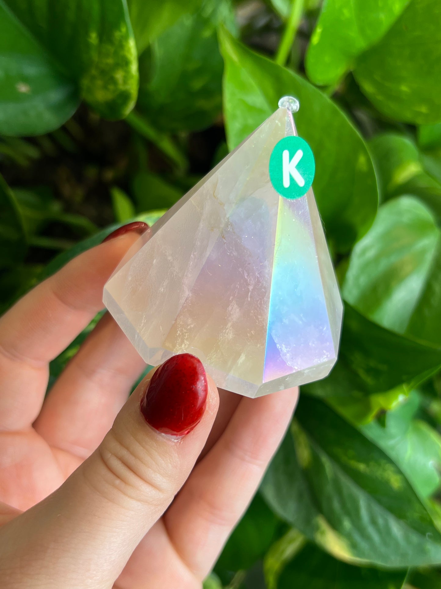 Rose Aura Quartz Cupcake - K